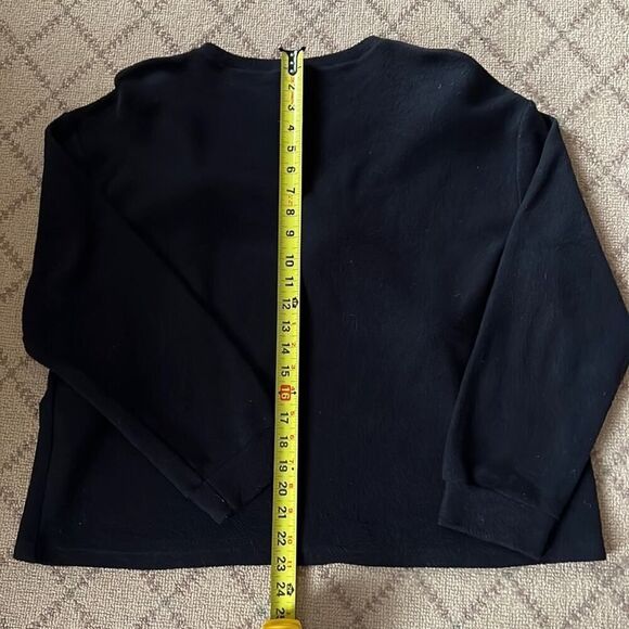 Zara Trafaluc black soft knit sweater w Pom poms M - Picture 5 of 5